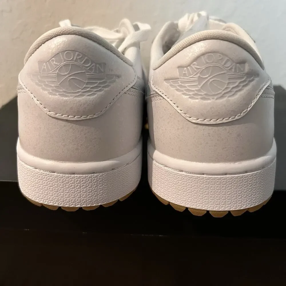 Nike Air Jordan 1 Low Golf Shoes Spikeless White Gum Men’s Size 10.5 DD9315-111